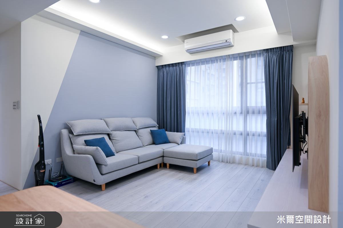 25坪中古屋(5~15年)＿北歐風客廳案例圖片＿米爾空間設計＿米爾_四君子_新竹竹北之5