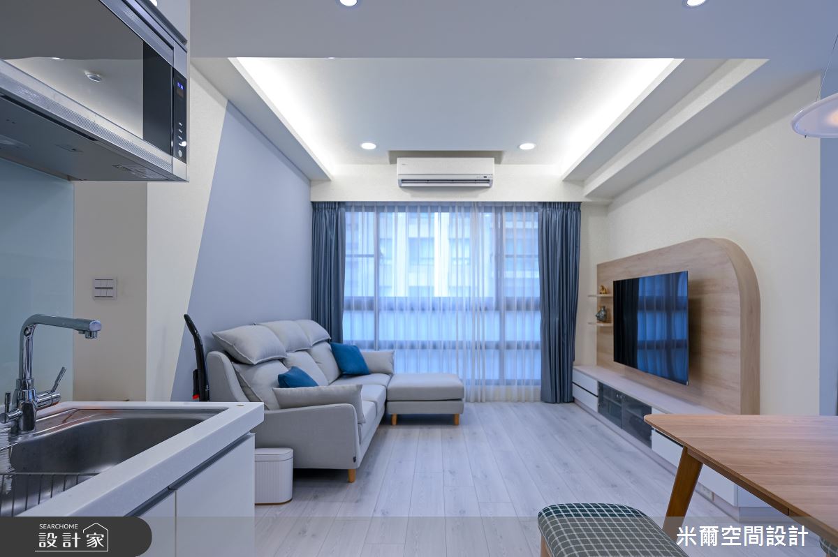 25坪中古屋(5~15年)＿北歐風客廳餐廳廚房案例圖片＿米爾空間設計＿米爾_四君子_新竹竹北之15