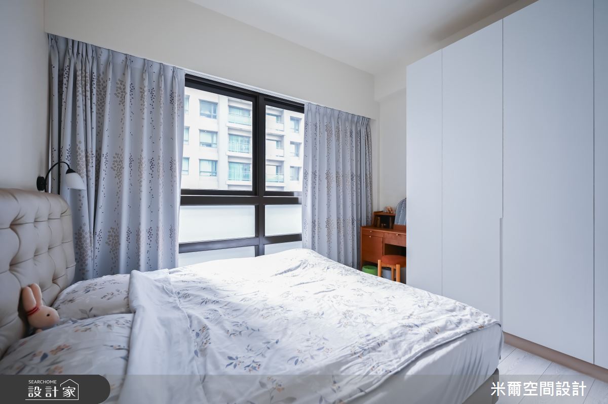 25坪中古屋(5~15年)＿北歐風臥室案例圖片＿米爾空間設計＿米爾_四君子_新竹竹北之19
