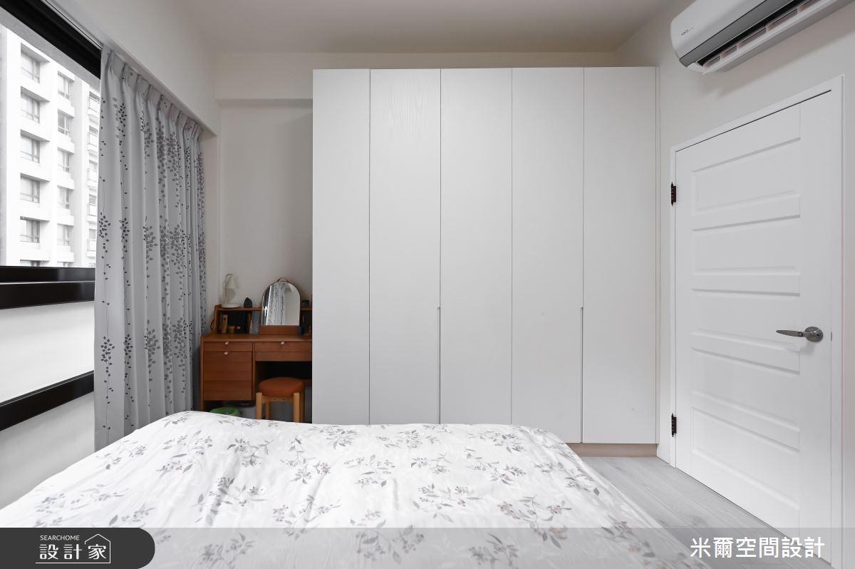 25坪中古屋(5~15年)＿北歐風臥室案例圖片＿米爾空間設計＿米爾_四君子_新竹竹北之23