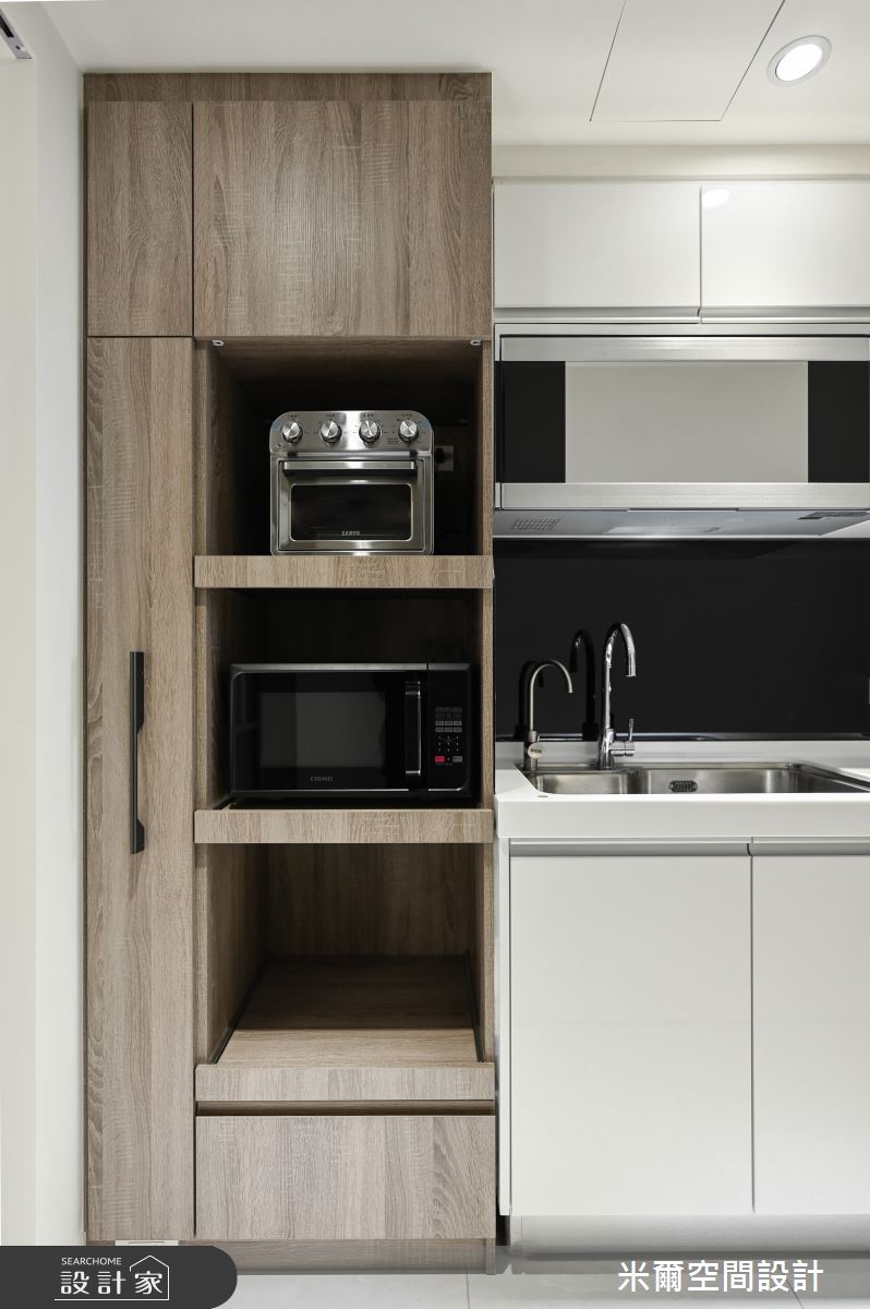 25坪新成屋(5年以下)＿現代風廚房案例圖片＿米爾空間設計＿米爾_大合富居_新竹之16