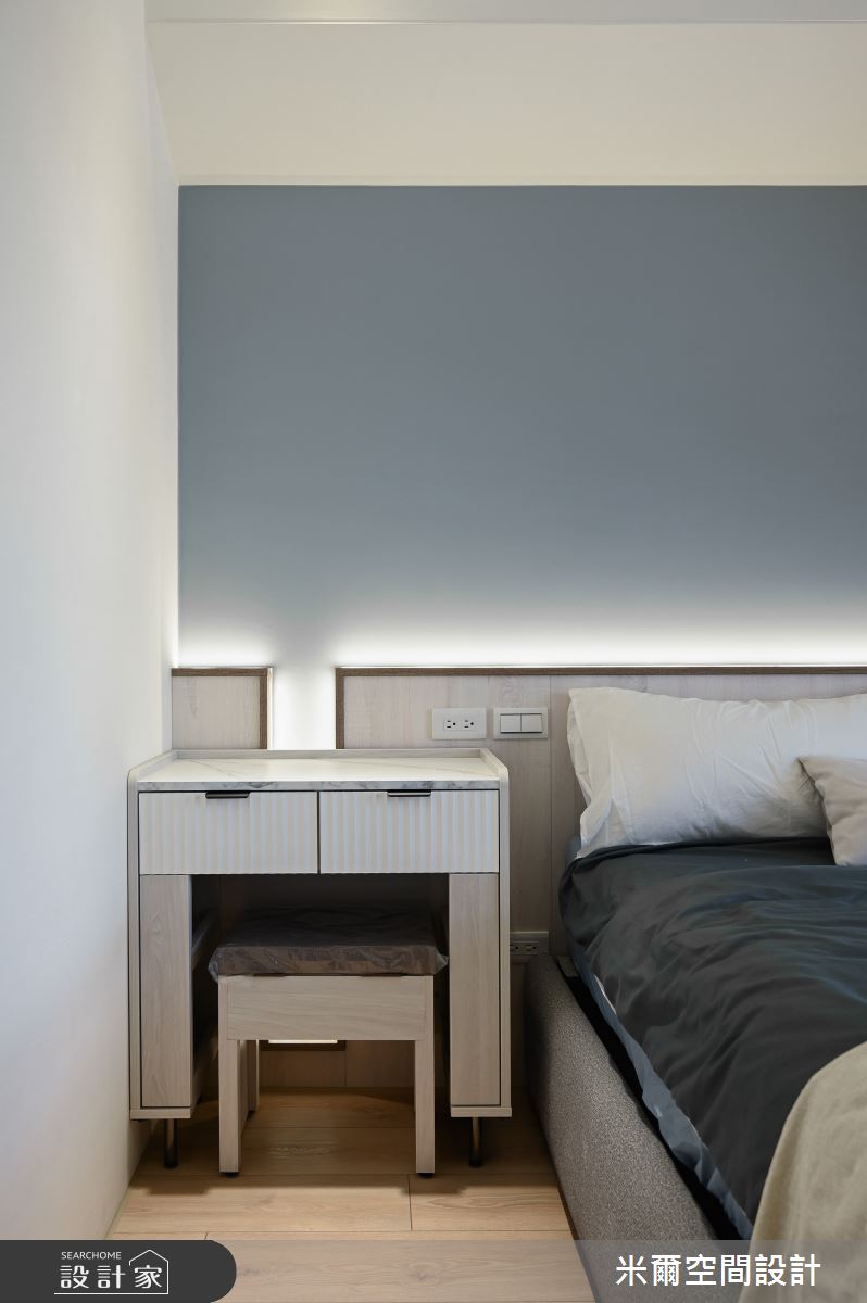 25坪新成屋(5年以下)＿現代風臥室案例圖片＿米爾空間設計＿米爾_大合富居_新竹之24