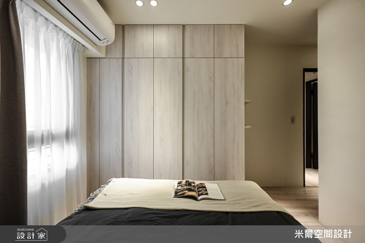 25坪新成屋(5年以下)＿現代風臥室案例圖片＿米爾空間設計＿米爾_大合富居_新竹之25