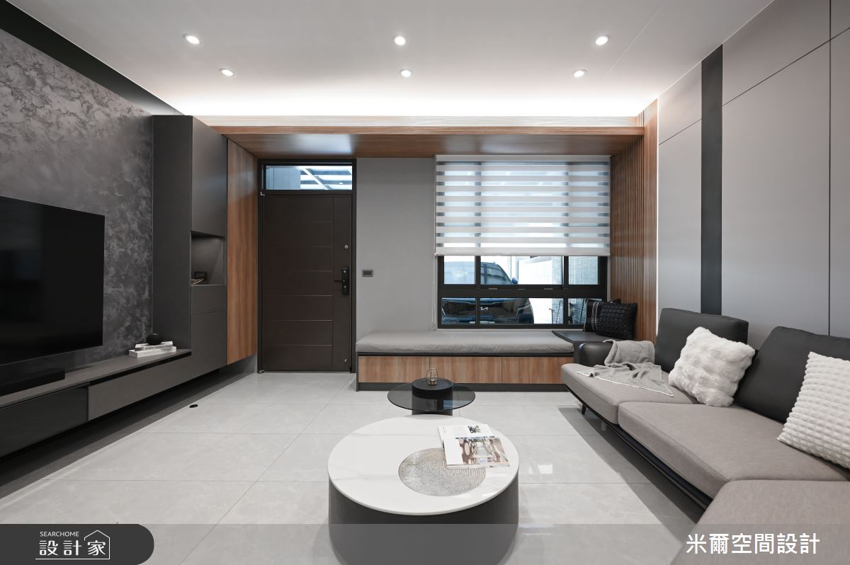 60坪新成屋(5年以下)＿現代風玄關客廳臥榻案例圖片＿米爾空間設計＿米爾_上禾居_雲林之3