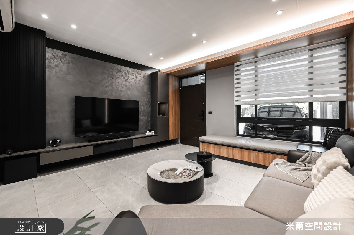 60坪新成屋(5年以下)＿現代風玄關客廳臥榻案例圖片＿米爾空間設計＿米爾_上禾居_雲林之4