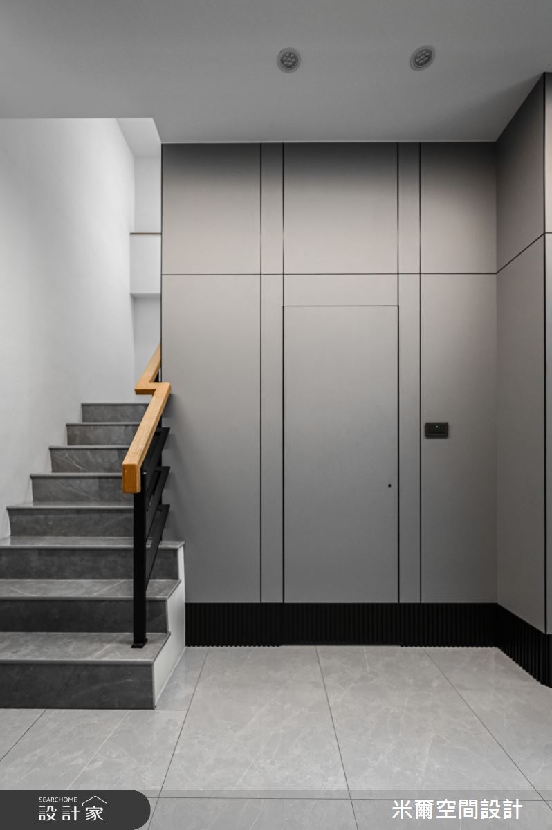 60坪新成屋(5年以下)＿現代風樓梯案例圖片＿米爾空間設計＿米爾_上禾居_雲林之16