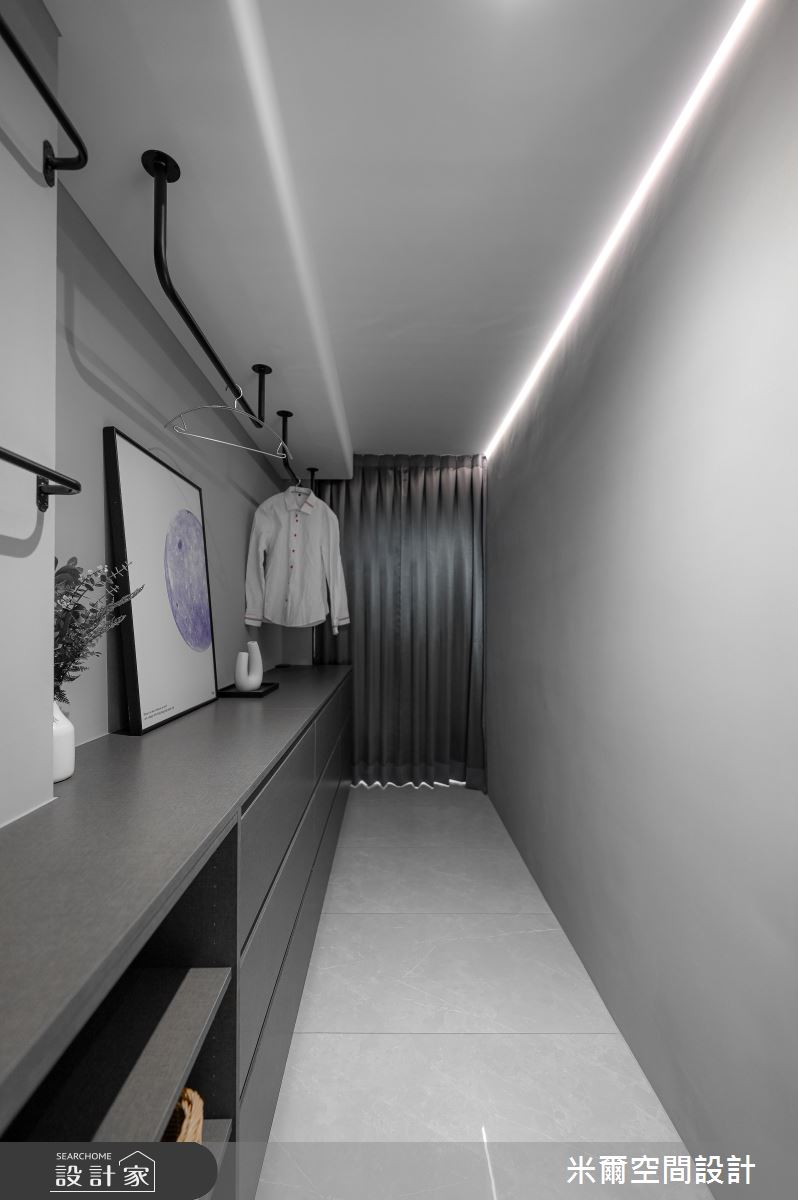 60坪新成屋(5年以下)＿現代風更衣間案例圖片＿米爾空間設計＿米爾_上禾居_雲林之24