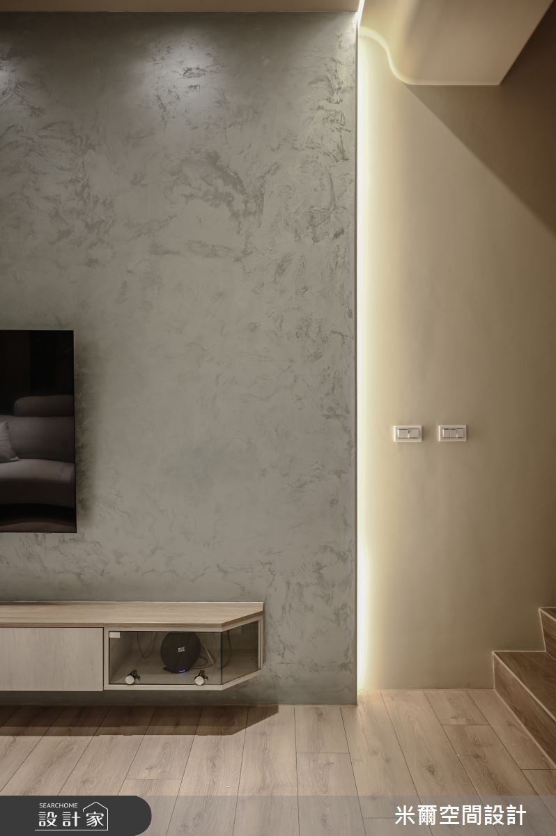 60坪新成屋(5年以下)＿奶茶風客廳案例圖片＿米爾空間設計＿米爾_有你有我_苗栗竹南之12