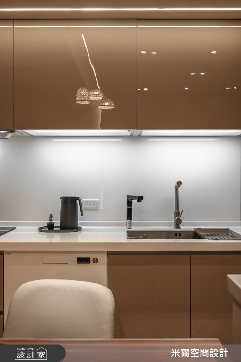 60坪新成屋(5年以下)＿奶茶風餐廳廚房案例圖片＿米爾空間設計＿米爾_有你有我_苗栗竹南之16