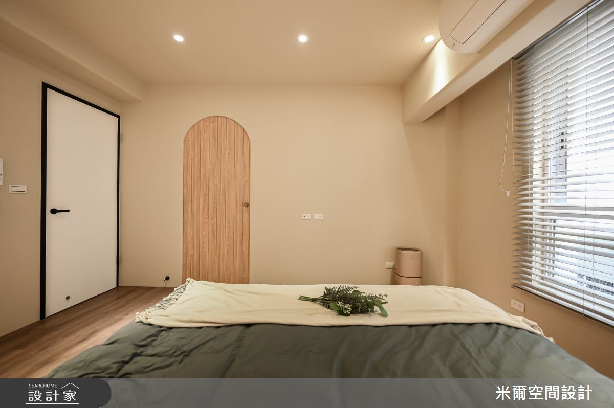 60坪新成屋(5年以下)＿奶茶風臥室案例圖片＿米爾空間設計＿米爾_有你有我_苗栗竹南之25