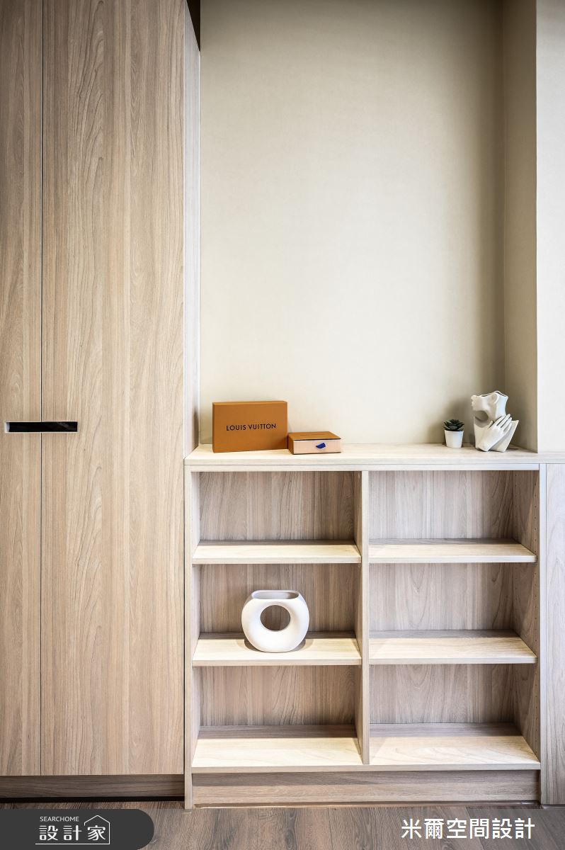 60坪新成屋(5年以下)＿奶茶風更衣間案例圖片＿米爾空間設計＿米爾_有你有我_苗栗竹南之34