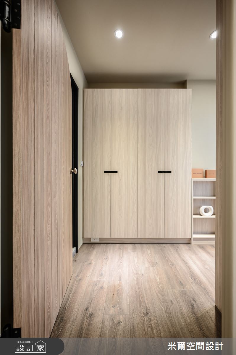 60坪新成屋(5年以下)＿奶茶風更衣間案例圖片＿米爾空間設計＿米爾_有你有我_苗栗竹南之30