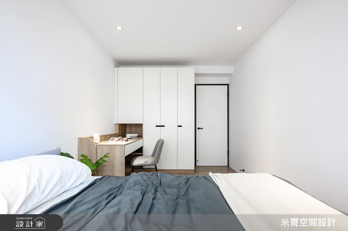 60坪新成屋(5年以下)＿奶茶風客房案例圖片＿米爾空間設計＿米爾_有你有我_苗栗竹南之36