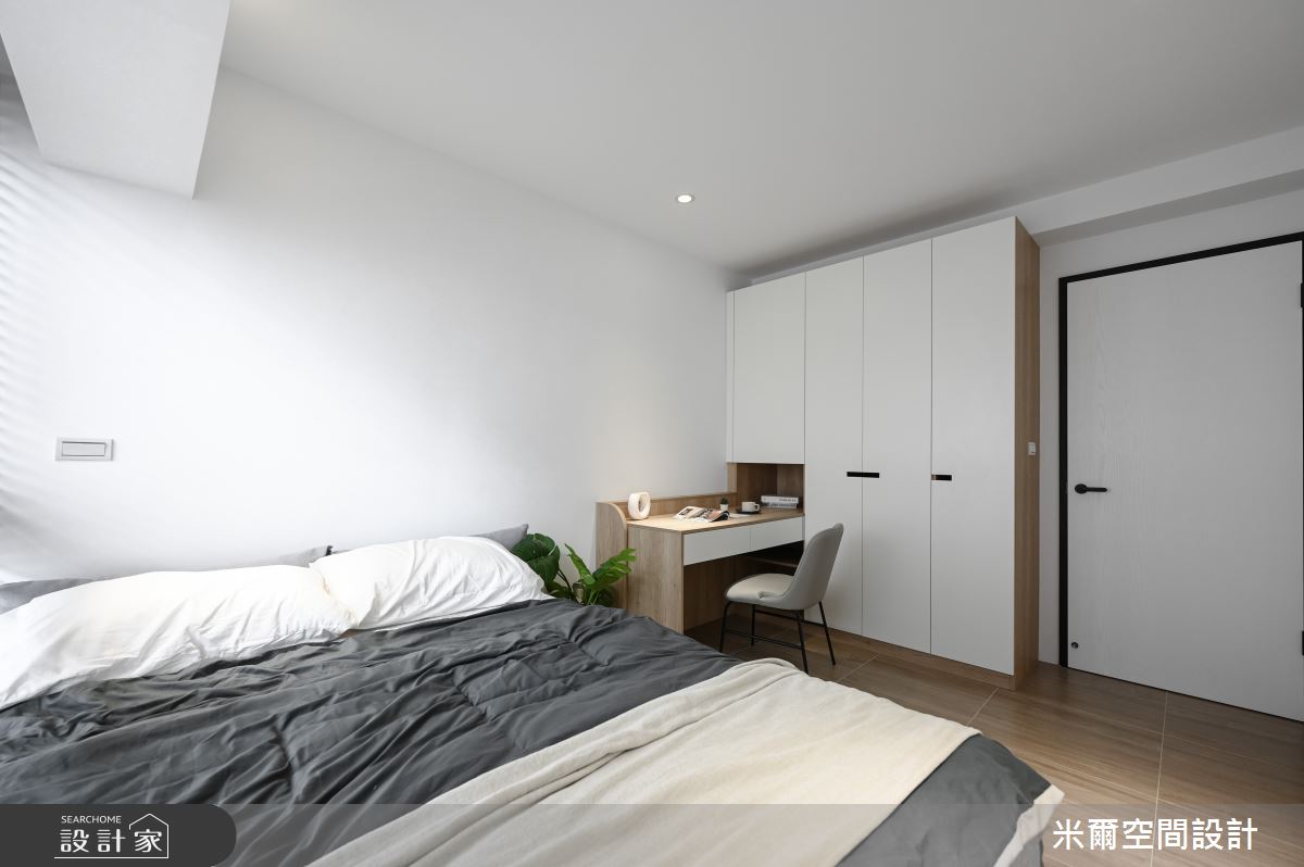 60坪新成屋(5年以下)＿奶茶風客房案例圖片＿米爾空間設計＿米爾_有你有我_苗栗竹南之37