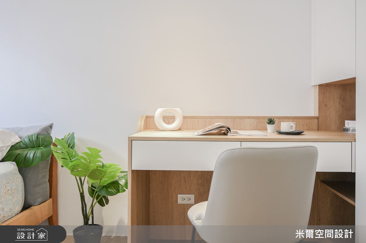 60坪新成屋(5年以下)＿奶茶風客房案例圖片＿米爾空間設計＿米爾_有你有我_苗栗竹南之40