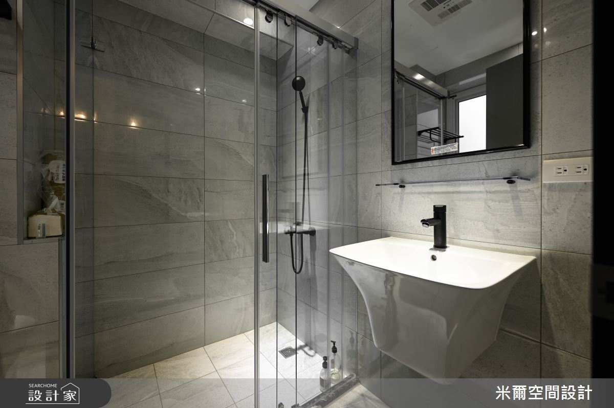 60坪新成屋(5年以下)＿奶茶風浴室案例圖片＿米爾空間設計＿米爾_有你有我_苗栗竹南之42