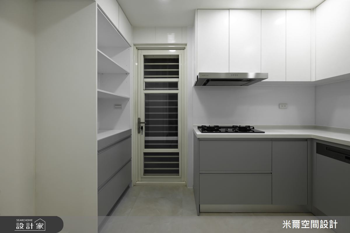 28坪新成屋(5年以下)＿現代北歐風廚房案例圖片＿米爾空間設計＿米爾_美禾社區_新竹市之8