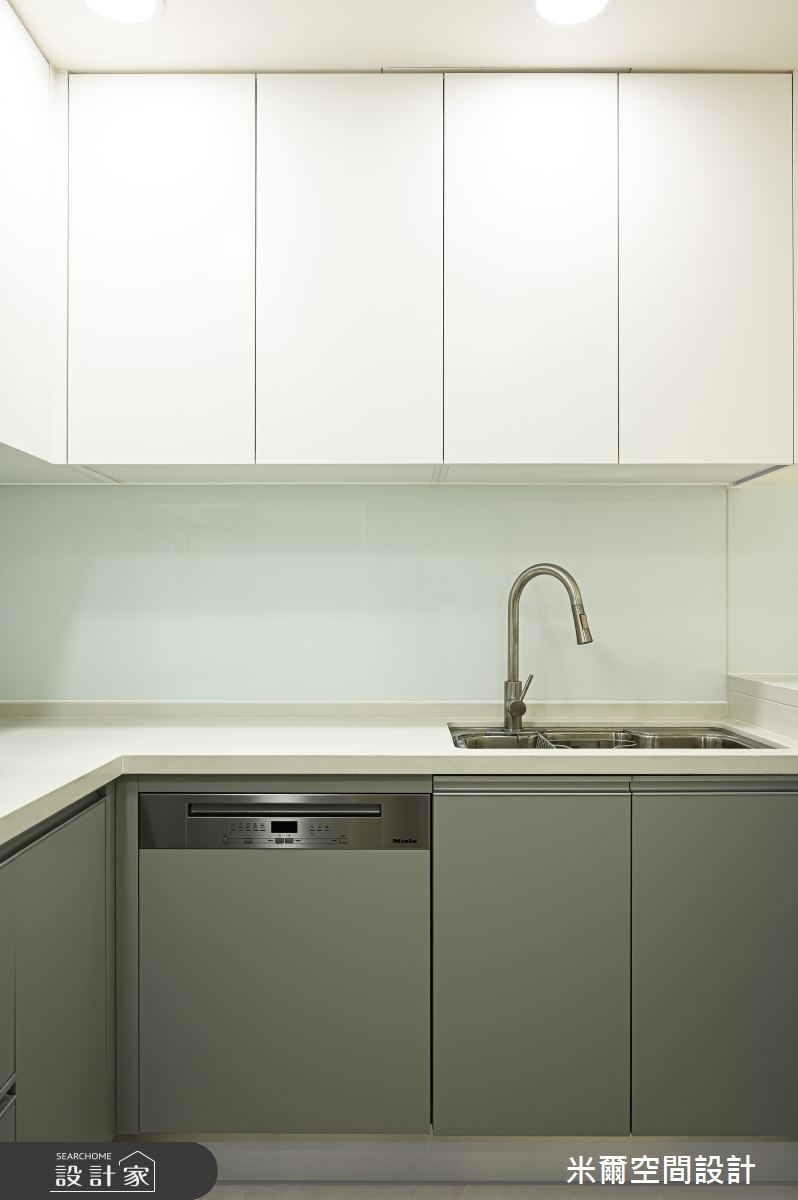 28坪新成屋(5年以下)＿現代北歐風廚房案例圖片＿米爾空間設計＿米爾_美禾社區_新竹市之9