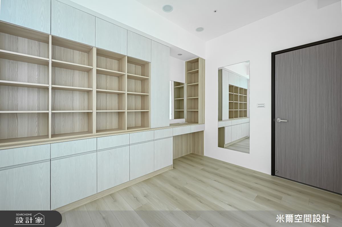 28坪新成屋(5年以下)＿現代北歐風臥室案例圖片＿米爾空間設計＿米爾_美禾社區_新竹市之11