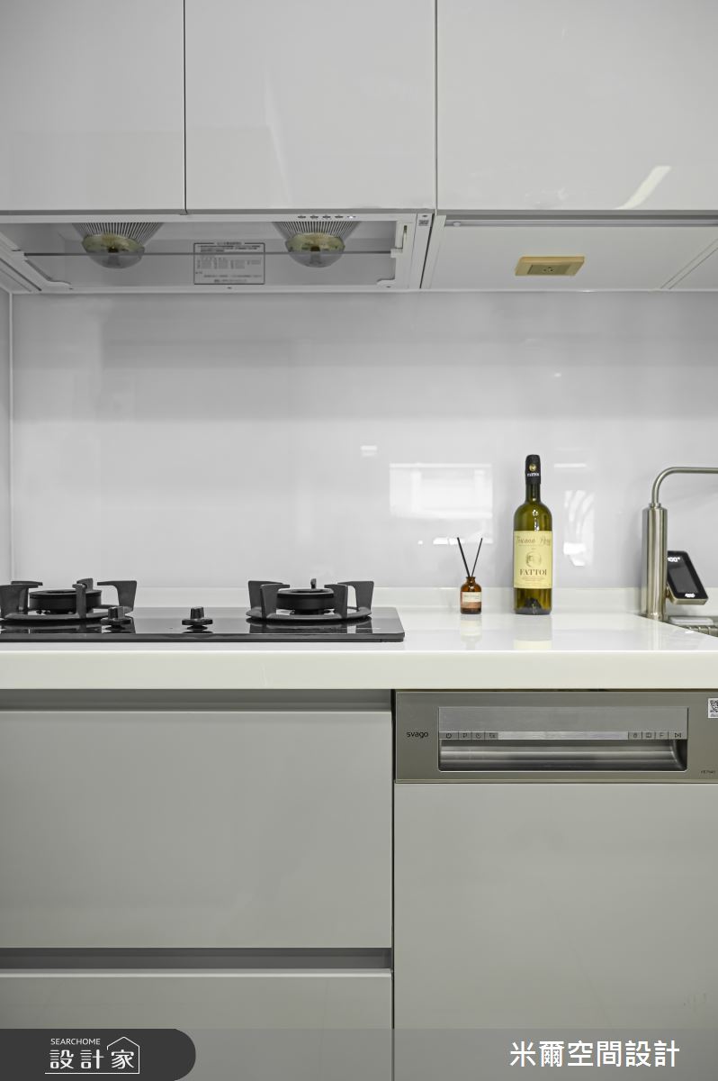 60坪新成屋(5年以下)＿北歐風廚房案例圖片＿米爾空間設計＿米爾_新成屋透天宅_桃園觀音之21