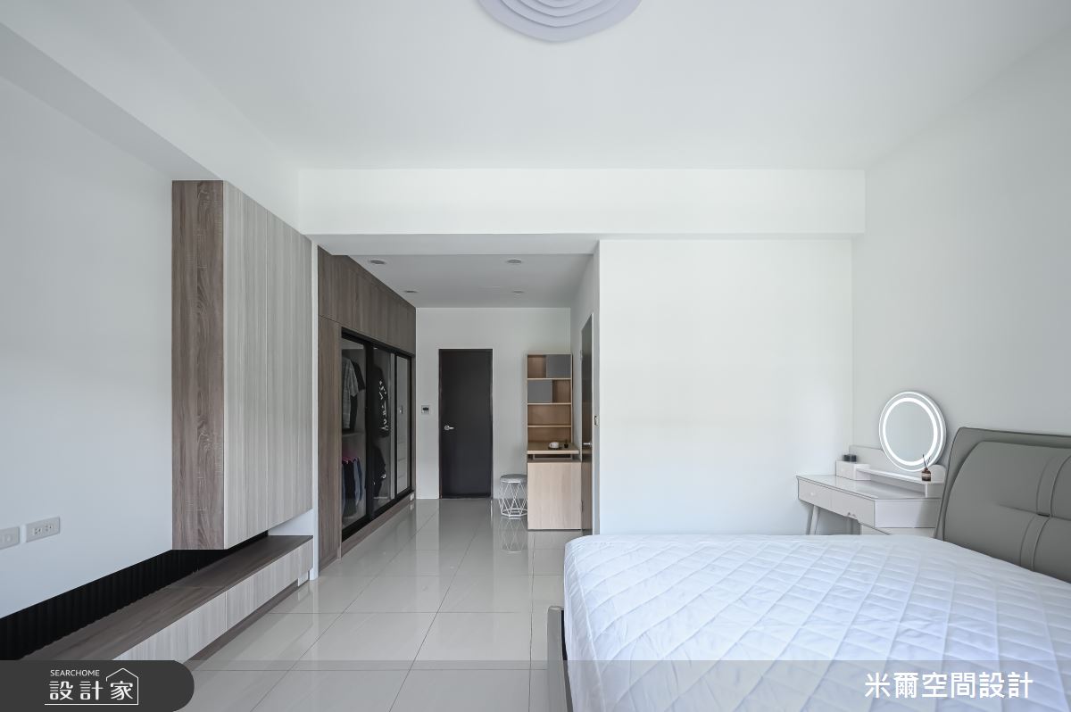 60坪新成屋(5年以下)＿北歐風臥室案例圖片＿米爾空間設計＿米爾_新成屋透天宅_桃園觀音之24