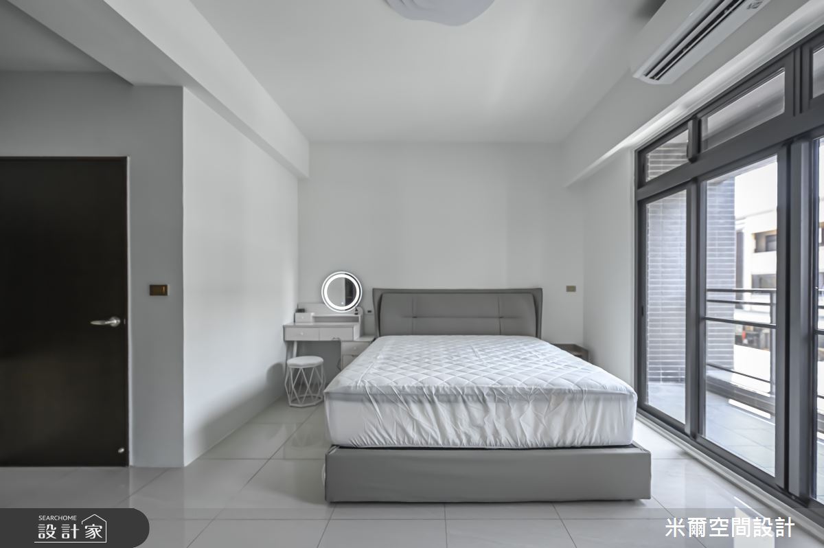60坪新成屋(5年以下)＿北歐風臥室案例圖片＿米爾空間設計＿米爾_新成屋透天宅_桃園觀音之29