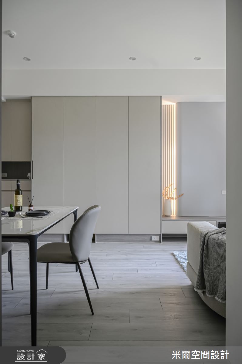 25坪新成屋(5年以下)＿現代風客廳餐廳案例圖片＿米爾空間設計＿米爾_成真社區_新竹市之5