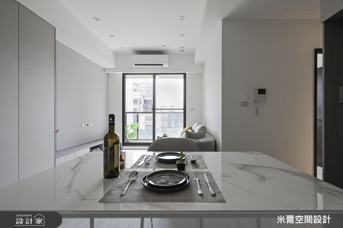 25坪新成屋(5年以下)＿現代風客廳餐廳案例圖片＿米爾空間設計＿米爾_成真社區_新竹市之9