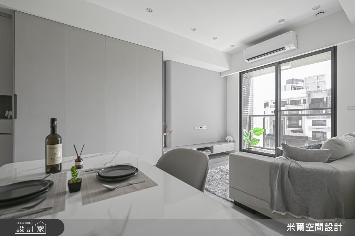 25坪新成屋(5年以下)＿現代風客廳餐廳案例圖片＿米爾空間設計＿米爾_成真社區_新竹市之8