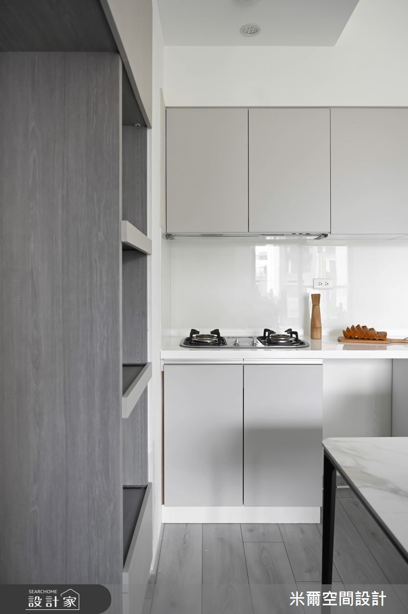 25坪新成屋(5年以下)＿現代風餐廳廚房案例圖片＿米爾空間設計＿米爾_成真社區_新竹市之15