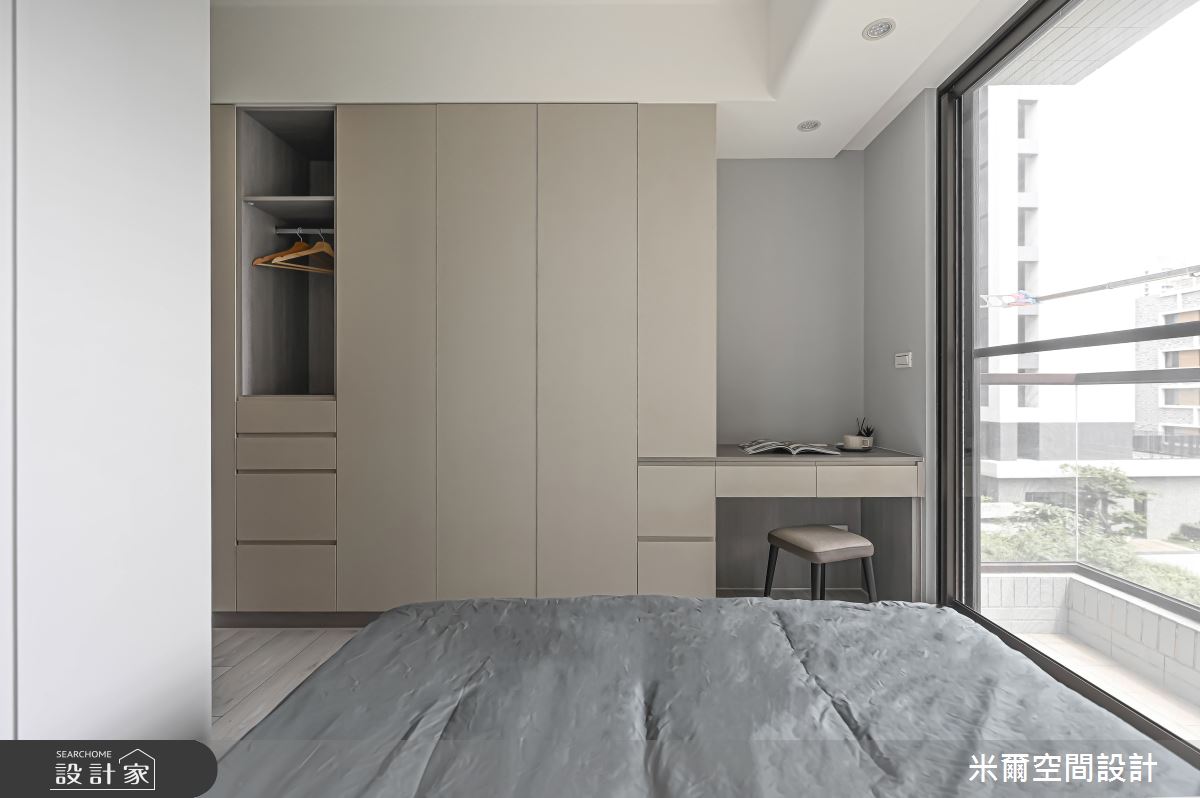 25坪新成屋(5年以下)＿現代風臥室案例圖片＿米爾空間設計＿米爾_成真社區_新竹市之22