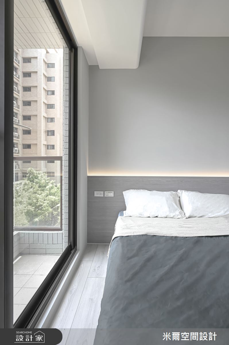 25坪新成屋(5年以下)＿現代風臥室案例圖片＿米爾空間設計＿米爾_成真社區_新竹市之24
