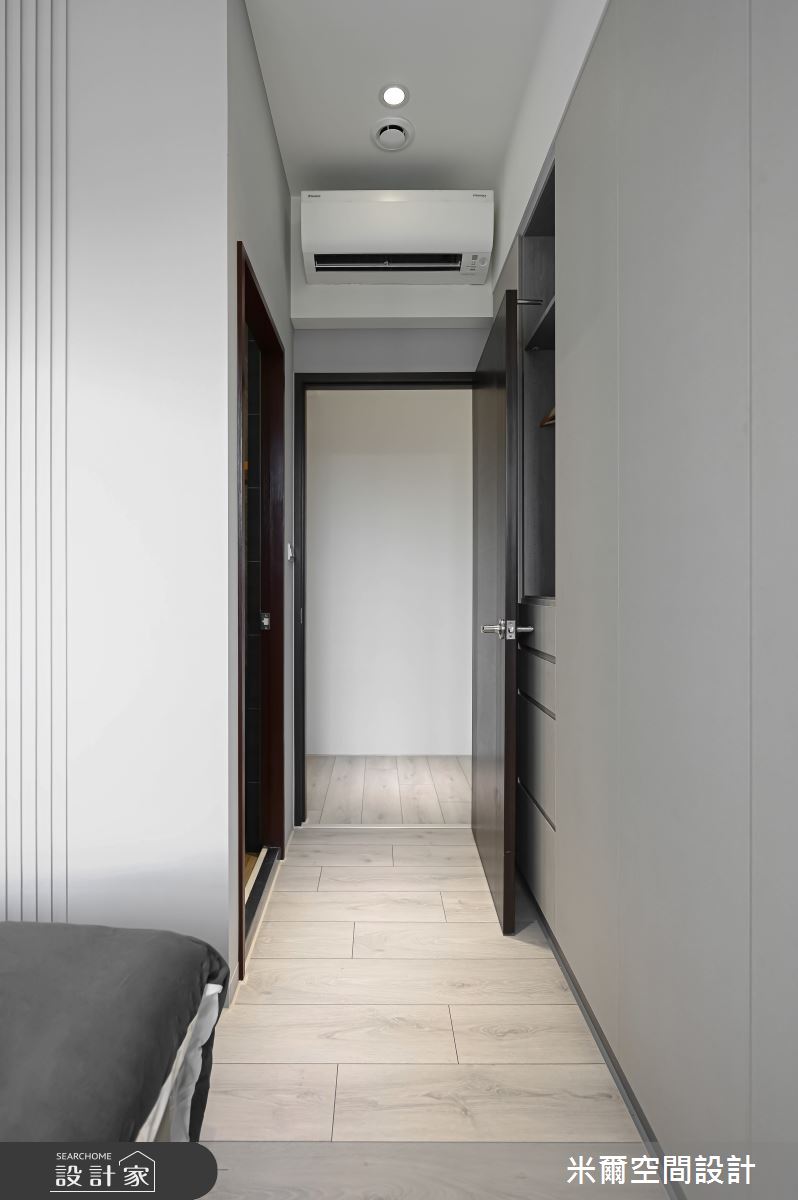 25坪新成屋(5年以下)＿現代風臥室案例圖片＿米爾空間設計＿米爾_成真社區_新竹市之18
