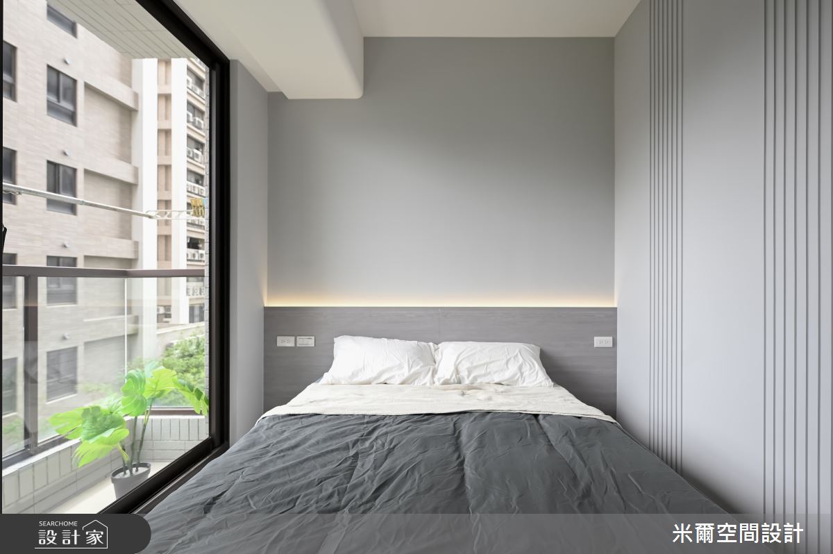 25坪新成屋(5年以下)＿現代風臥室案例圖片＿米爾空間設計＿米爾_成真社區_新竹市之23