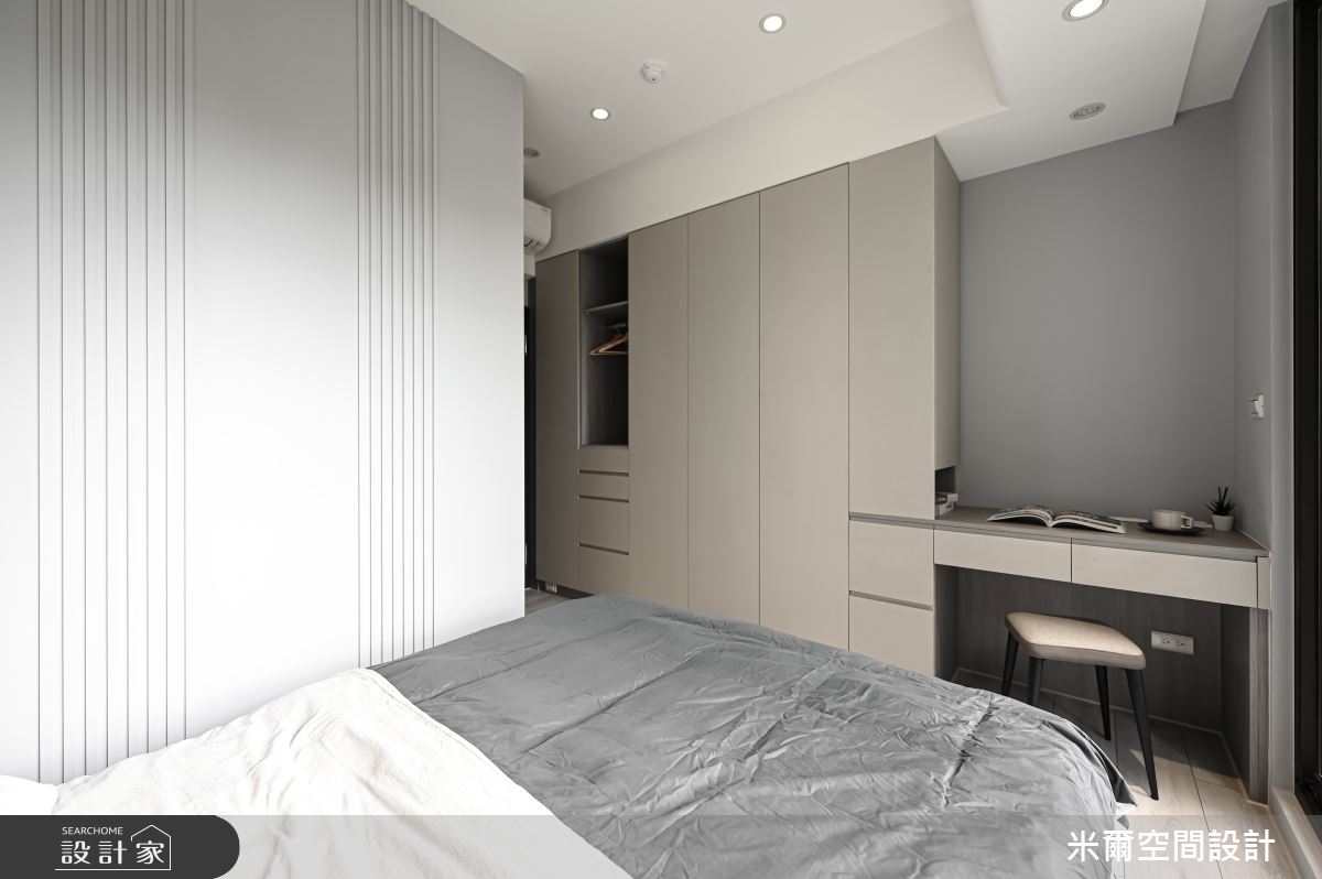 25坪新成屋(5年以下)＿現代風臥室案例圖片＿米爾空間設計＿米爾_成真社區_新竹市之21