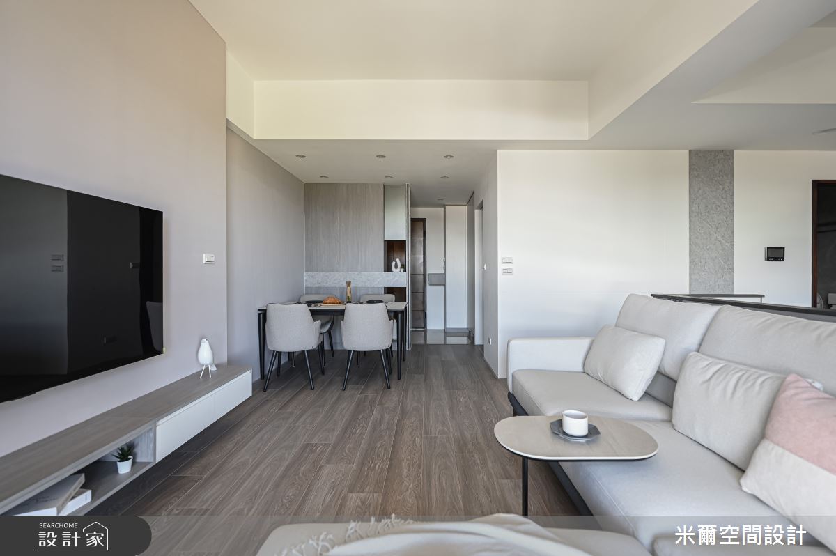 28坪中古屋(5~15年)＿現代北歐風客廳餐廳案例圖片＿米爾空間設計＿米爾_金鋐微美_新竹市之9