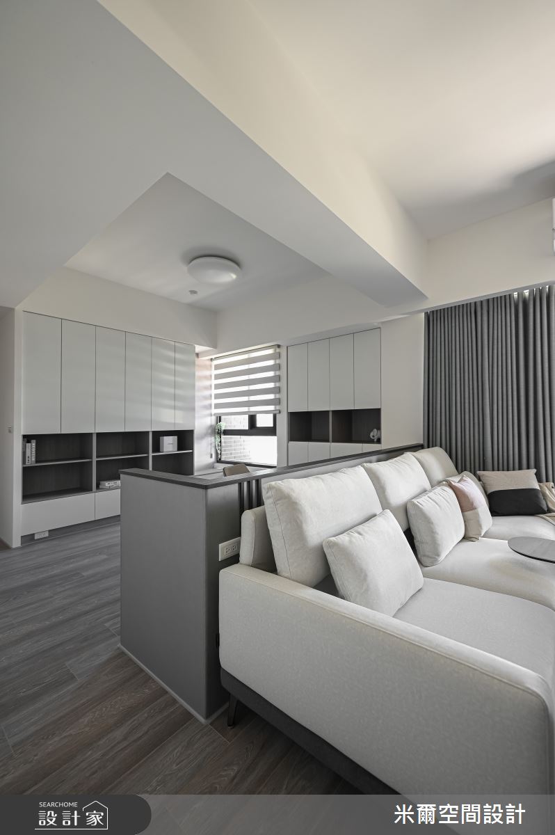 28坪中古屋(5~15年)＿現代北歐風客廳書房案例圖片＿米爾空間設計＿米爾_金鋐微美_新竹市之12