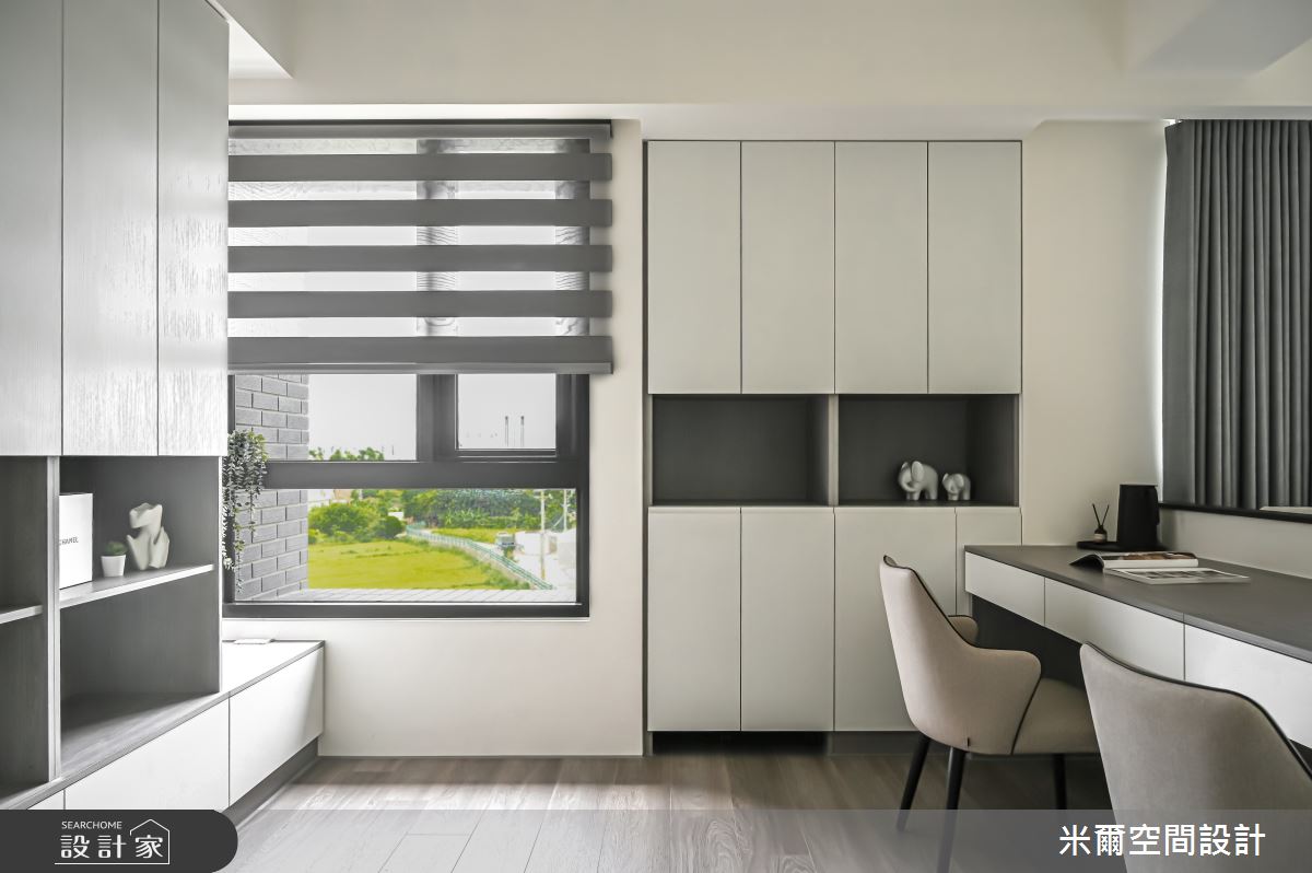 28坪中古屋(5~15年)＿現代北歐風書房案例圖片＿米爾空間設計＿米爾_金鋐微美_新竹市之15