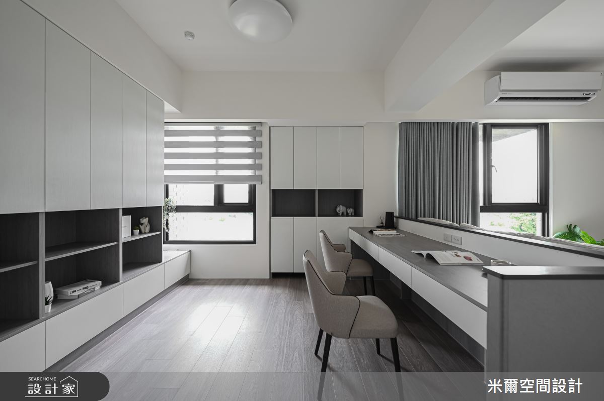 28坪中古屋(5~15年)＿現代北歐風書房案例圖片＿米爾空間設計＿米爾_金鋐微美_新竹市之14