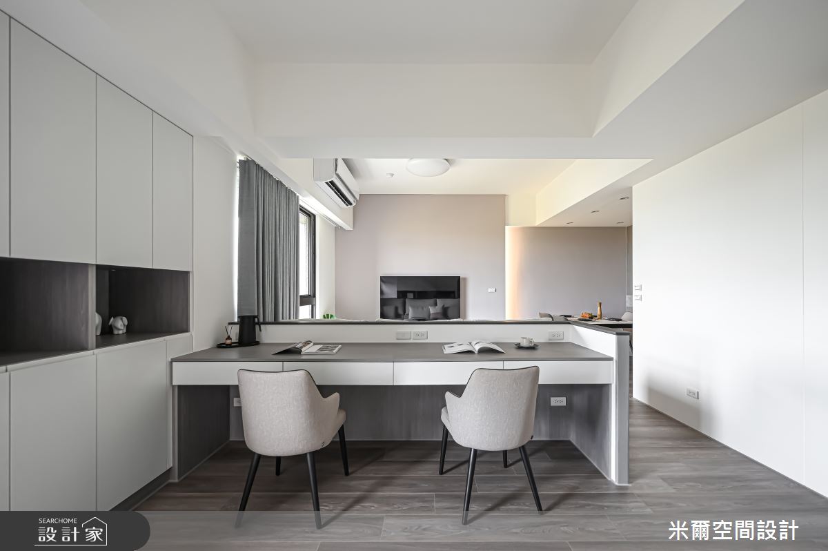 28坪中古屋(5~15年)＿現代北歐風書房案例圖片＿米爾空間設計＿米爾_金鋐微美_新竹市之19