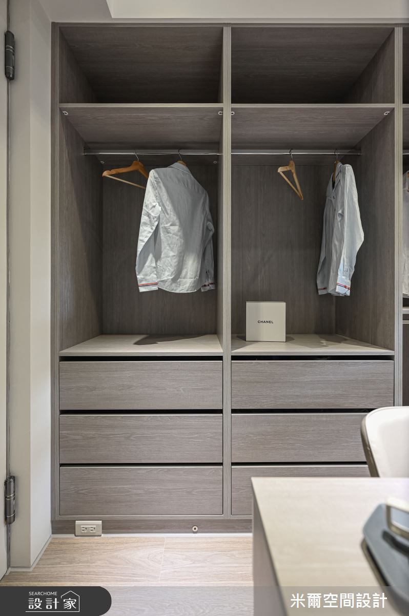 28坪中古屋(5~15年)＿現代北歐風更衣間案例圖片＿米爾空間設計＿米爾_金鋐微美_新竹市之30