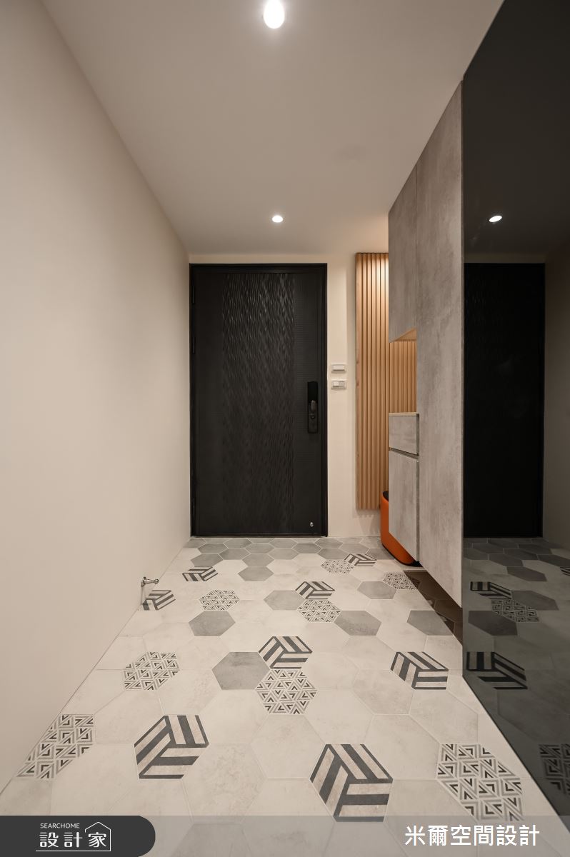 25坪新成屋(5年以下)＿北歐風玄關案例圖片＿米爾空間設計＿米爾_日光天晴_新竹竹北之2