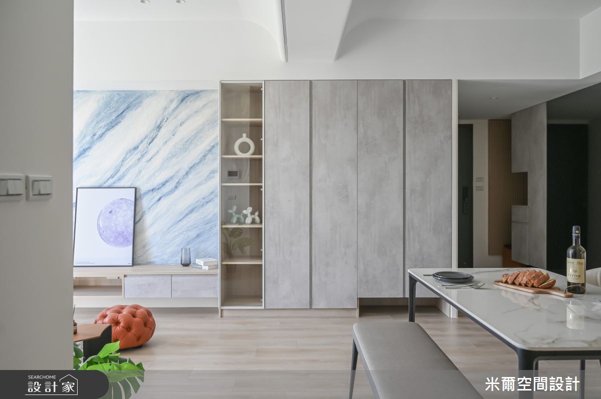 25坪新成屋(5年以下)＿北歐風客廳餐廳案例圖片＿米爾空間設計＿米爾_日光天晴_新竹竹北之5