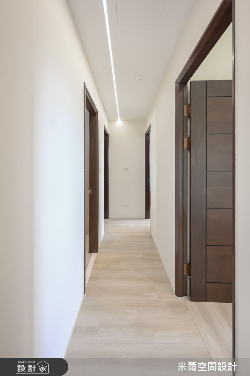 25坪新成屋(5年以下)＿北歐風走廊案例圖片＿米爾空間設計＿米爾_日光天晴_新竹竹北之19