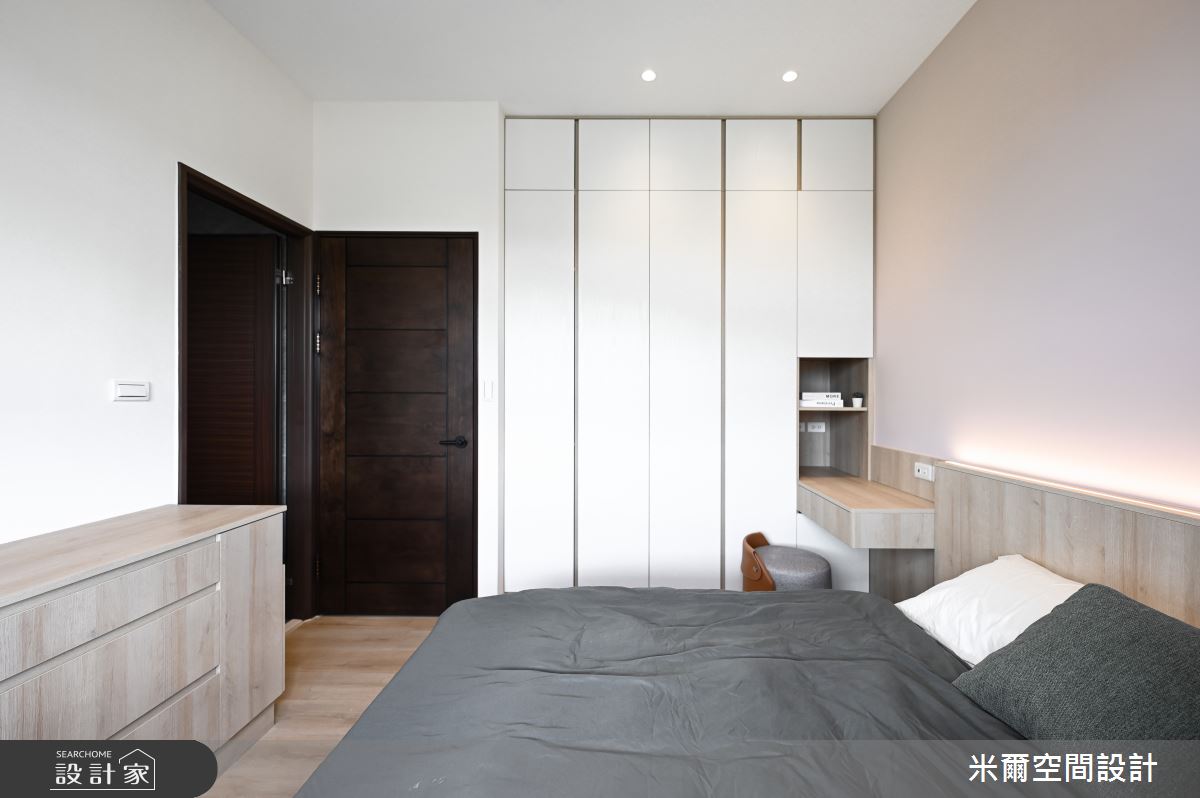 25坪新成屋(5年以下)＿北歐風臥室案例圖片＿米爾空間設計＿米爾_日光天晴_新竹竹北之20