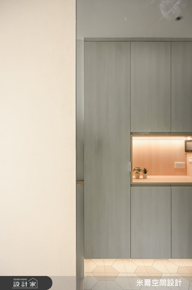 26坪新成屋(5年以下)＿現代北歐風玄關案例圖片＿米爾空間設計＿米爾_華興悅_新竹竹北之3