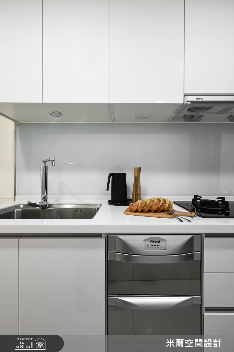 26坪新成屋(5年以下)＿現代北歐風廚房案例圖片＿米爾空間設計＿米爾_華興悅_新竹竹北之17