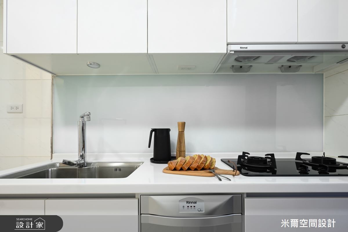 26坪新成屋(5年以下)＿現代北歐風廚房案例圖片＿米爾空間設計＿米爾_華興悅_新竹竹北之15