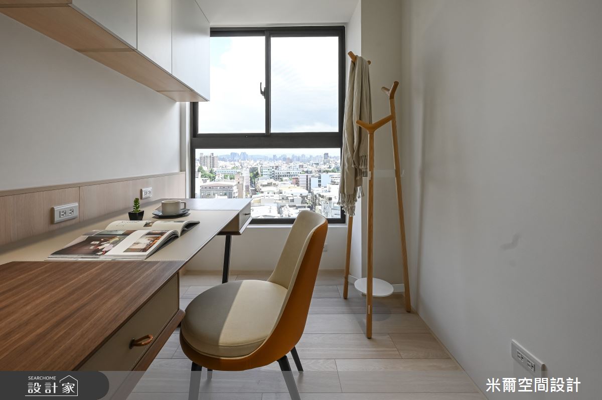 26坪新成屋(5年以下)＿現代北歐風書房案例圖片＿米爾空間設計＿米爾_華興悅_新竹竹北之21