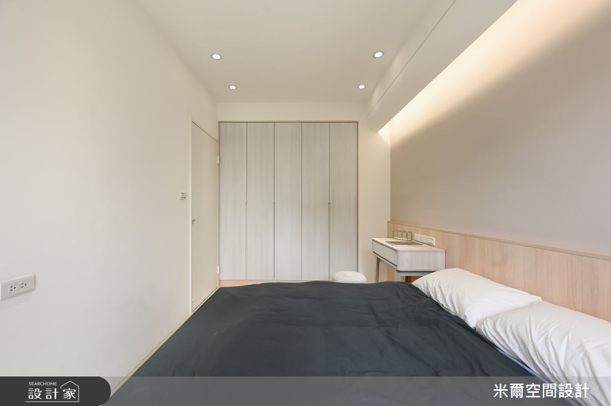 26坪新成屋(5年以下)＿現代北歐風臥室案例圖片＿米爾空間設計＿米爾_華興悅_新竹竹北之27